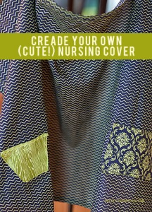 How to Make a Cute Nursing Cover {Nursing Cover Tutorial}   BreastfeedingPlace.com #nursingcover #tutorial #diy #sew
